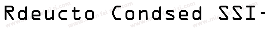 Rdeucto Condsed SSI字体转换